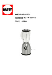 Kenwood BL740 Série Manuel D'utilisation