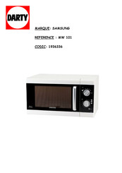 Samsung MW101W Mode D'emploi