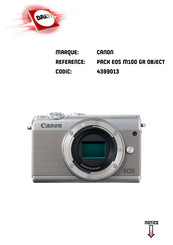 Canon EOS M100 GR Mode D'emploi