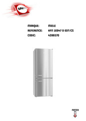 Miele KFN 16947 D EDT/CS Mode D'emploi Et Instructions De Montage