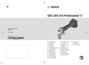 Bosch GSC 18V-16 E Professional Notice Originale