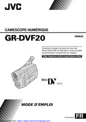 JVC GR-DVF20 Mode D'emploi