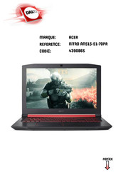 Acer AN515-51-70PR Manuel D'utilisation