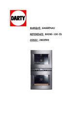 Gaggenau BX 281 Notice D'utilisation