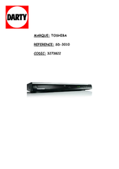 Toshiba SD-3010 Mode D'emploi