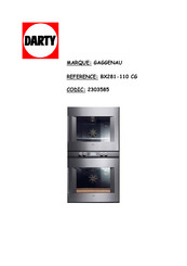 Gaggenau BX281-110 CG Notice D'utilisation