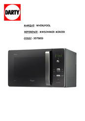 Whirlpool MWD244MIR Mode D'emploi