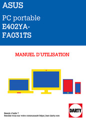 Asus E402YA-FA031TS Manuel Électronique