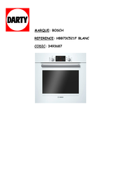 Bosch HBB73C521F Mode D'emploi