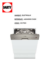 Electrolux ARTHUR MARTIN ASI64040X INOX Notice D'utilisation