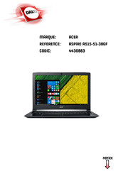 Acer A515-51-38GF Manuel D'utilisation