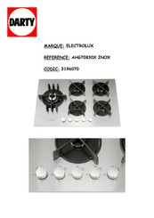 Electrolux ARTHUR MARTIN AHG70830X INOX Notice D'utilisation