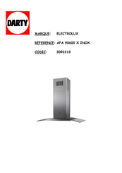 Electrolux AFA 90600 X INOX Mode D'emploi