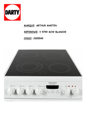 ARTHUR MARTIN V 5799 MCW Mode D'emploi