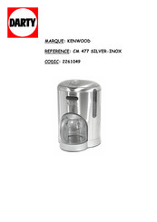 Kenwood CM477 Manuel D'utilisation