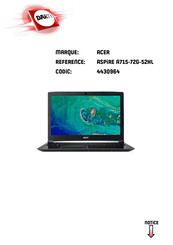 Acer A715-72G-52HL Manuel D'utilisation