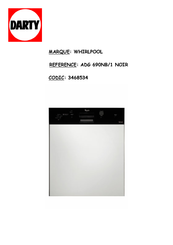 Whirlpool ADG 690NB/1 Guide De Consultation Rapide