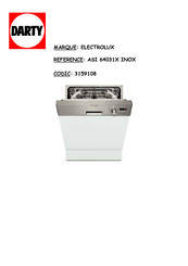 Electrolux ARTHUR MARTIN ASI 64031X INOX Notice D'utilisation