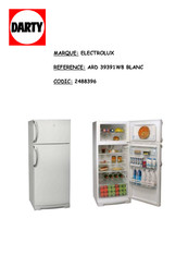 Electrolux ARTHUR MARTIN ARD 39391W8 Notice D'utilisation