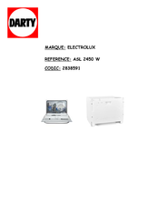 Electrolux ASL 2450 W Mode D'emploi