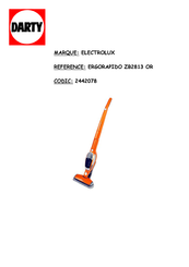 Electrolux ERGORAPIDO ZB2813 OR Mode D'emploi