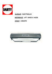 Electrolux ARTHUR MARTIN AFT 60420 K Notice D'utilisation