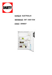 Electrolux ERT1505FOW Notice D'utilisation