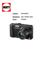 Panasonic Lumix DMC-TZ35EF Mode D'emploi Des Caractéristiques Avancées