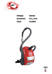 Hoover CP31 Manuel D'utilisation