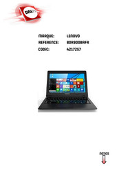 Lenovo ideapad 100S-14IBR Guide De L'utilisateur