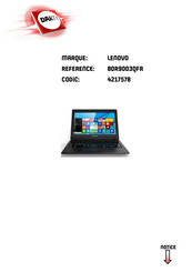 Lenovo 80R9003QFR Guide De L'utilisateur