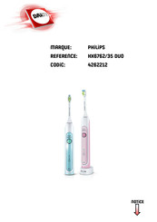 Philips Sonicare HealthyWhite HX6762/35 Manuel D'utilisation