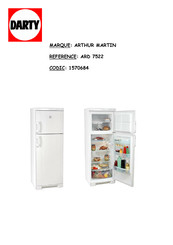 Electrolux ARTHUR MARTIN ARD 7522 Mode D'emploi