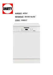 Miele G5100I BLANC Mode D'emploi