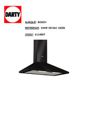 Bosch DWW091461 Mode D'emploi