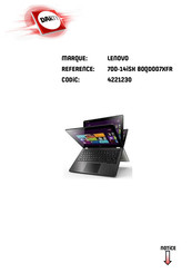 Lenovo 80QD007XFR Guide De L'utilisateur