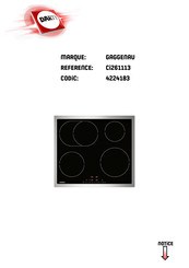 Gaggenau CI 261113 Notice D'utilisation