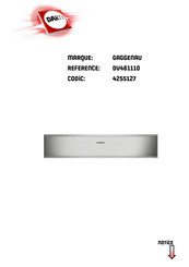 Gaggenau DV 461110 Notice D'utilisation