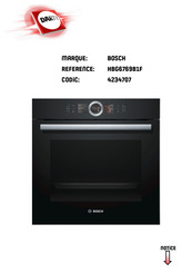 Bosch HBG6769B1F Notice D'utilisation