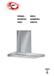 Bosch DWB097A51 Notice D'utilisation Et De Montage