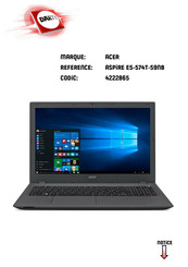 Acer Aspire E5-574T-59NB Manuel D'utilisation