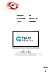 HP Pavilion 24-R057 NF Manuel De L'utilisateur