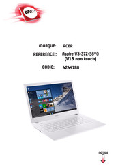 Acer Aspire V3-372 Manuel D'utilisation