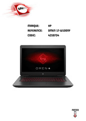 HP Omen 17-W100NF Manuel De L'utilisateur