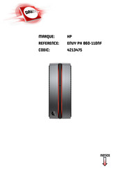 HP Envy Phoenix 860-110NF Manuel De L'utilisateur