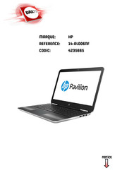 HP Pavilion 14-AL006NF Manuel De L'utilisateur