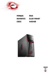 Asus G11DF-FR048T Manuel De L'utilisateur