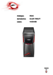 Asus G11DF-FR017T Manuel De L'utilisateur