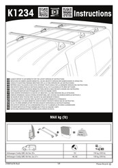 Yakima K1234 Instructions