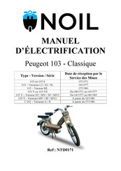 PEUGEOT 103 1971 Manuel De Service